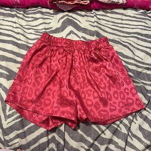 Pink Cheetah print shorts